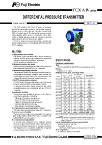 Thumbnail of document Data Sheet - V6 Series FKC Differential Pressure Transmitter
